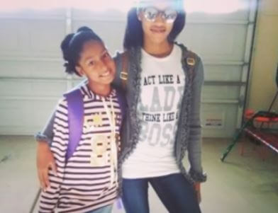 Two of La Tanya Danielle Young kids out of her four kids.